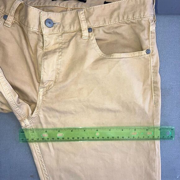 ALBERTO 31/30 REGULAR SLIM FIT PIPE LUXURY T400 JEANS LOGO CAMEL TAPERED COTTON - Picture 3 of 7